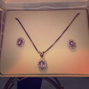 Earrings and necklace set